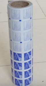 papel + PE + aluminio + pe aluminio papel de aluminio con etiqueta privada de impresión