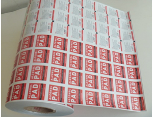 Venta caliente colorido papel aluminio papel con etiqueta privada