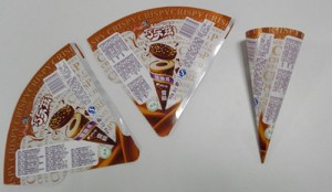 De grado de alimentos de papel de aluminio laminado impermeable personalizado de papel para embalaje de helado